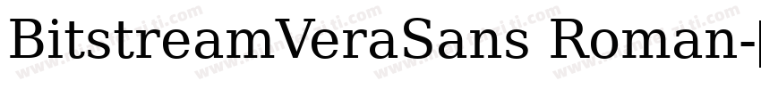 BitstreamVeraSans Roman字体转换